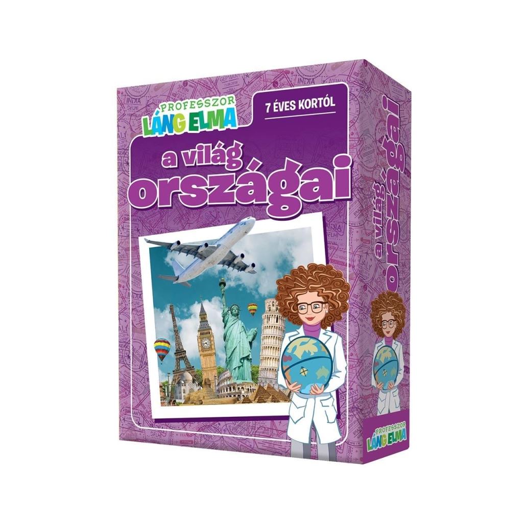 Outset Media Professzor Láng Elma: a világ országai társasjáték (12403)