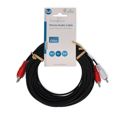 Nedis CAGL24200BK100 AUDIO KÁBEL