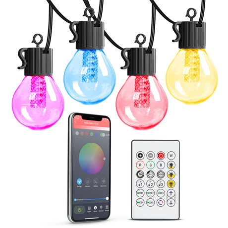 Garden of Eden 11745 SMART SZOLÁR FÉNYFÜZÉR BLUETOOTH