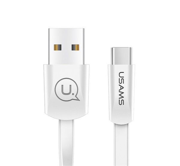 USAMS U2 adatkábel és töltő (USB - Type-C, gyorstöltés támogatás, 120cm, lapos kábel) FEHÉR (SJ200_W) USAMS U2 adatkábel és töltő (USB - Type-C, gyorstöltés támogatás, 120cm, lapos kábel) FEHÉR (SJ200_W)