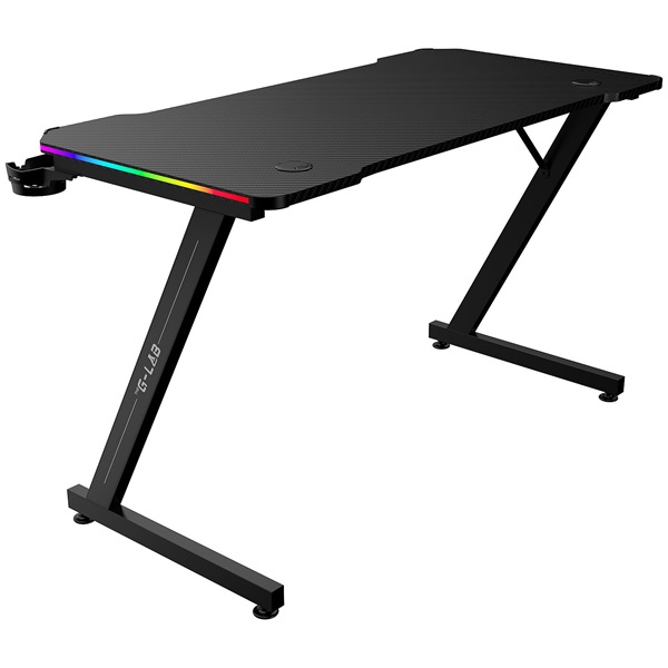 The G-Lab K-Desk-Electron-EX RGB Gaming Desk Fekete