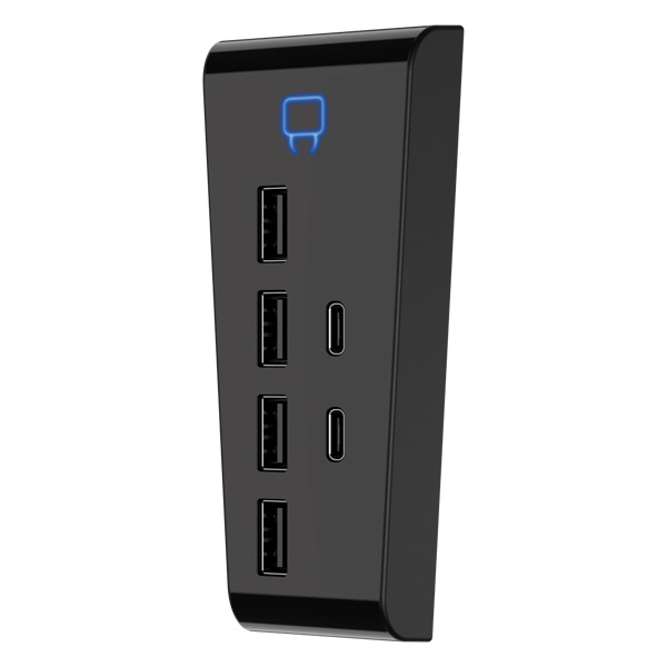 Venom VS5006 PS5 6 portos USB Hub fekete Venom VS5006 PS5 6 portos USB Hub fekete