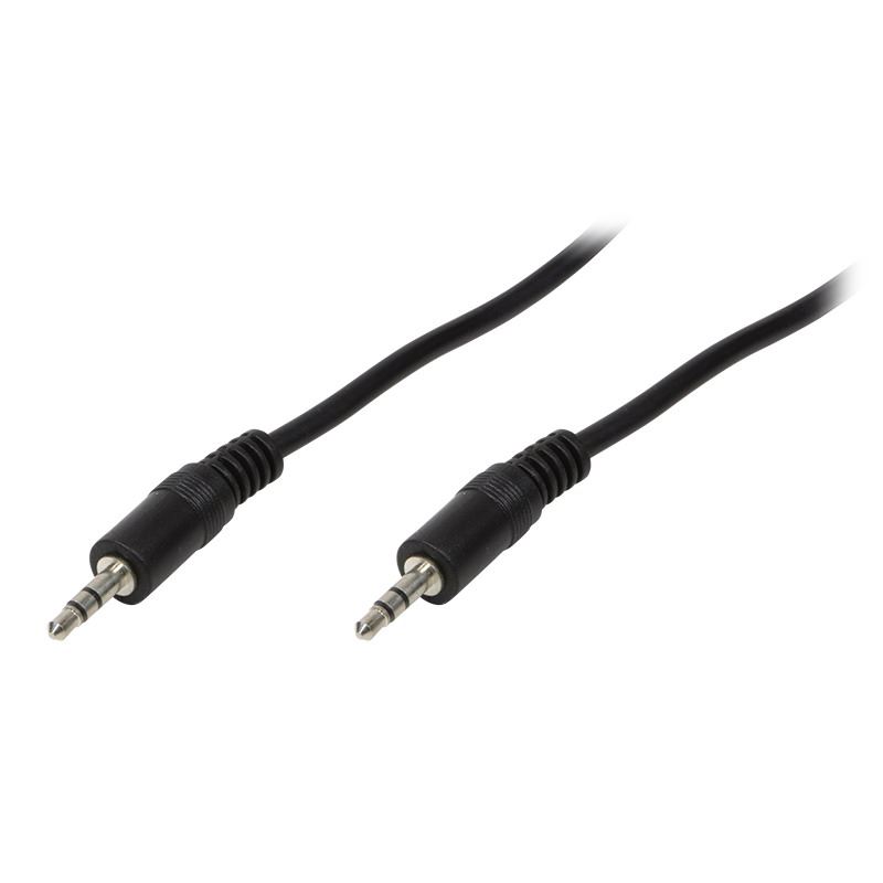 LogiLink 2 x 3.5mm Stereo apa/apa audio kábel 0.3m fekete, CA1051 LogiLink 2 x 3.5mm Stereo apa/apa audio kábel 0.3m fekete, CA1051