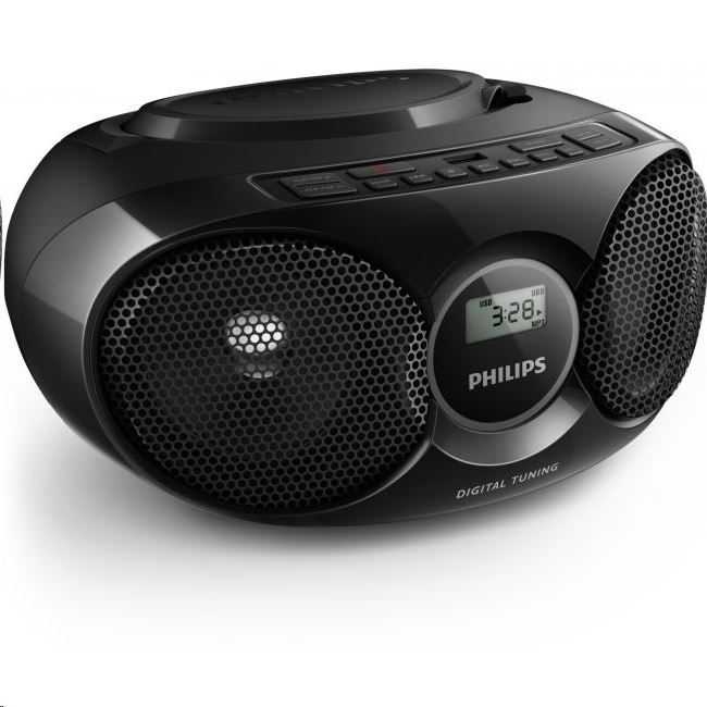 Philips AZ318B/12 hordozható CD lejátszó fekete