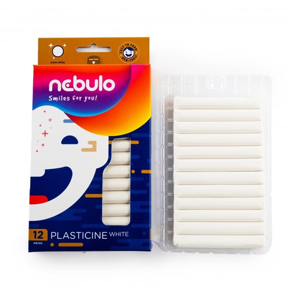 Nebuló Natúr fehér színu gyurmaszett 12db-os (NFEHGY-1-200) Nebuló Natúr fehér színu gyurmaszett 12db-os (NFEHGY-1-200)