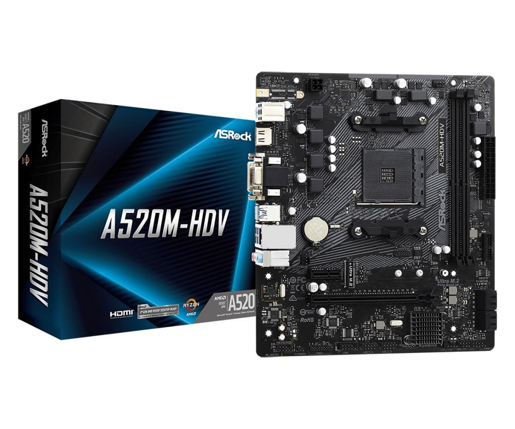 ASRock A520M-HDV alaplap ASRock A520M-HDV alaplap