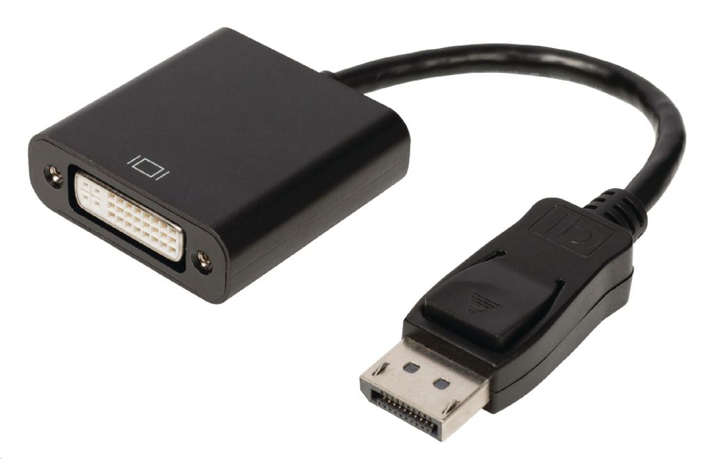 Valueline DisplayPort - DVI-D 24+1-pólusú aljzat, 0.20 m, fekete (VLCP37250B02) Valueline DisplayPort - DVI-D 24+1-pólusú aljzat, 0.20 m, fekete (VLCP37250B02)