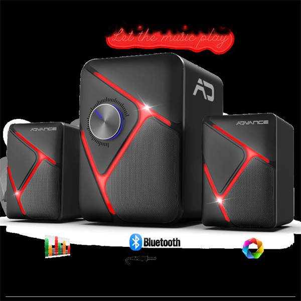 Advance  SOUNDPHONIC RGB 11W RMS BLUETOOTH  2.1, Bluetooth/3,5mm RGB Hangszóró Fekete 