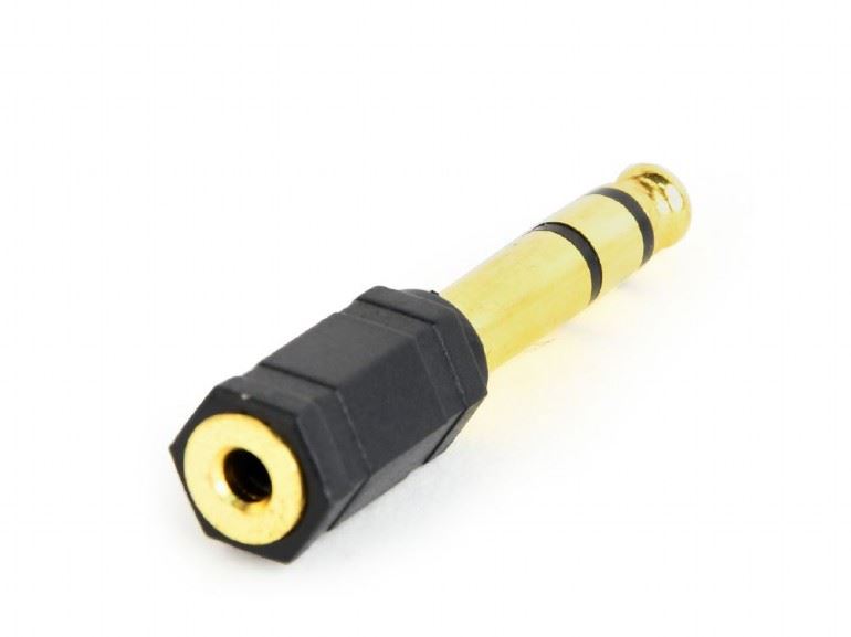 Gembird Jack stereo 6,35mm -> Jack stereo 3,5mm M/F adapter fekete (A-6.35M-3.5F) Gembird Jack stereo 6,35mm -> Jack stereo 3,5mm M/F adapter fekete (A-6.35M-3.5F)