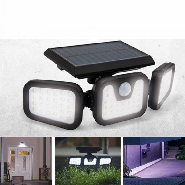 Panta Trio Solar kültéri napelemes LED lámpa mozgásérzékelővel (M33362)