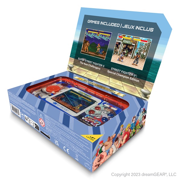 MY ARCADE Super Street Fighter II Pocket Player Pro Hordozható DGUNL-4187 Játékkonzol 