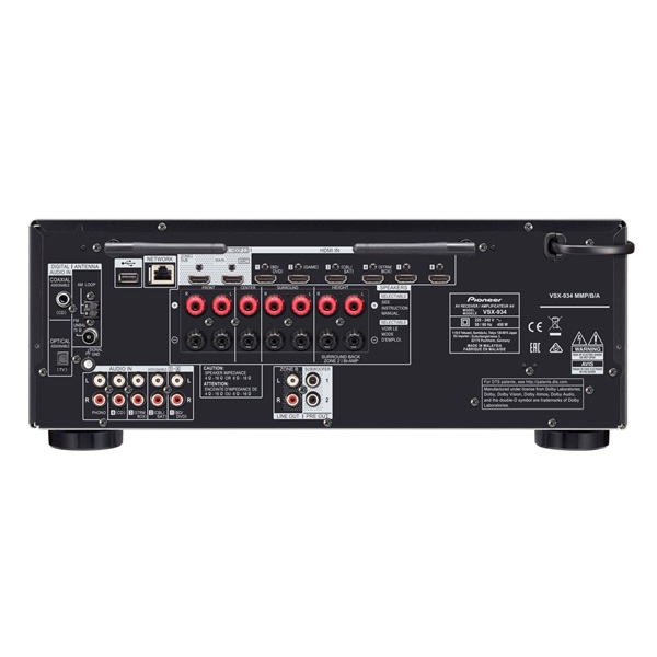 Pioneer VSX-934-B 7.2 csatornás fekete házimozi erősítő