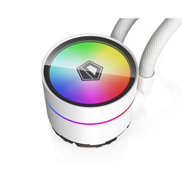 ID-Cooling  ZOOMFLOW 240 XT V2 WHITE  25dB 2x12cm  A-RGB LED CPU Water Cooler Fehér