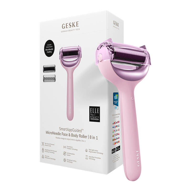 Micro Needle Face&Body Roller 8in1 Geske with APP (starlight)