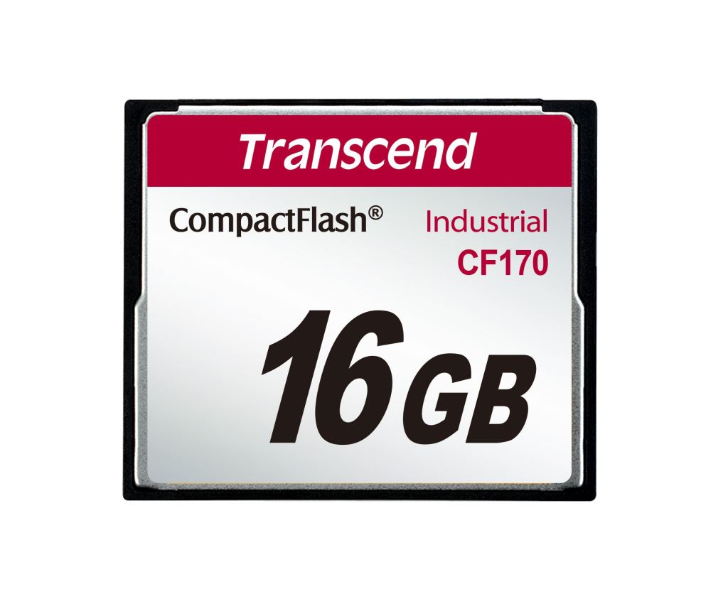 16GB Compact Flash Transcend industrial  memóriakártya (TS16GCF170)