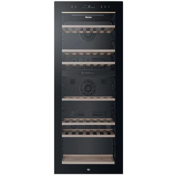 Haier HWS77GDAU1 fekete, Hűtő:190L, borhűtő