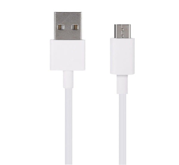 XIAOMI adatkábel és töltő (USB - microUSB, 80cm) FEHÉR