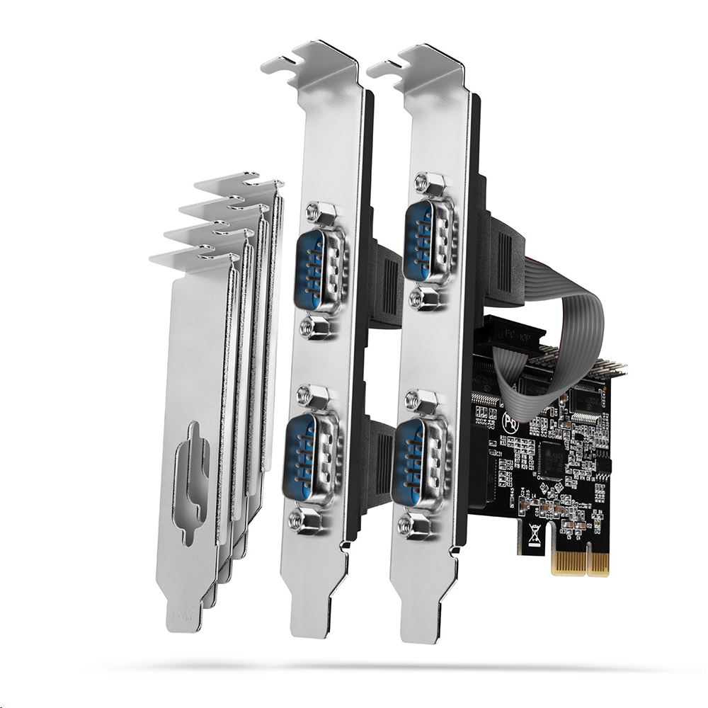 Axagon 4x Soros port bővítő kártya PCIe (PCEA-S4N) Axagon 4x Soros port bővítő kártya PCIe (PCEA-S4N)