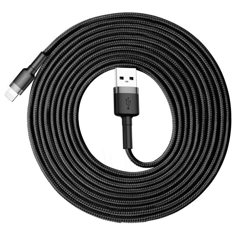 Baseus Cafule USB-A - Lightning kábel 3m fekete (CALKLF-RG1) Baseus Cafule USB-A - Lightning kábel 3m fekete (CALKLF-RG1)
