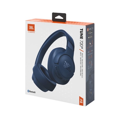 Jbl TUNE 720BT KÉK FEJHALLGATÓ BLUETOOTH