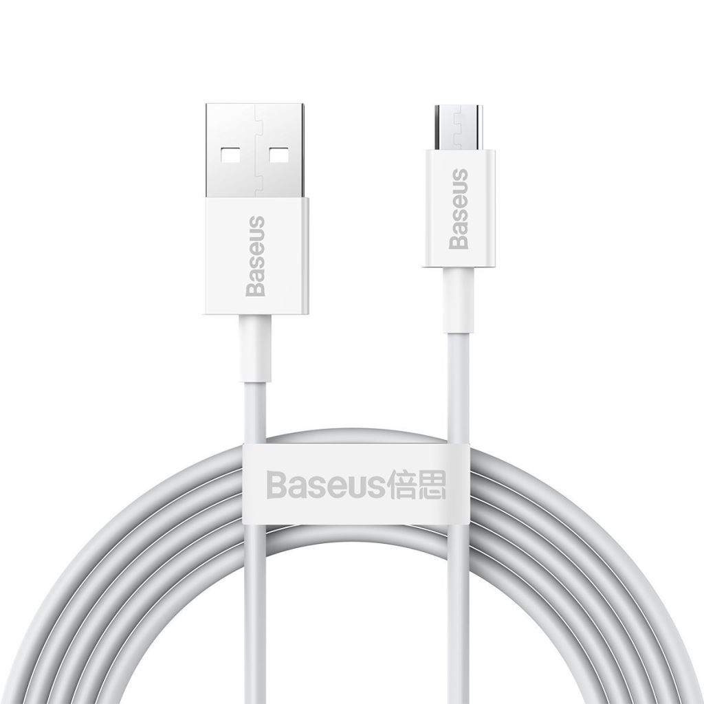 Baseus Superior Series USB-A - micro USB kábel 2m fehér (CAMYS-A02) Baseus Superior Series USB-A - micro USB kábel 2m fehér (CAMYS-A02)