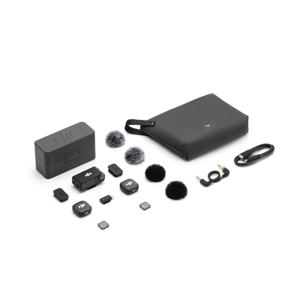 DJI Mic 3 (2TX + 1RX + töltőtok) mikrofon