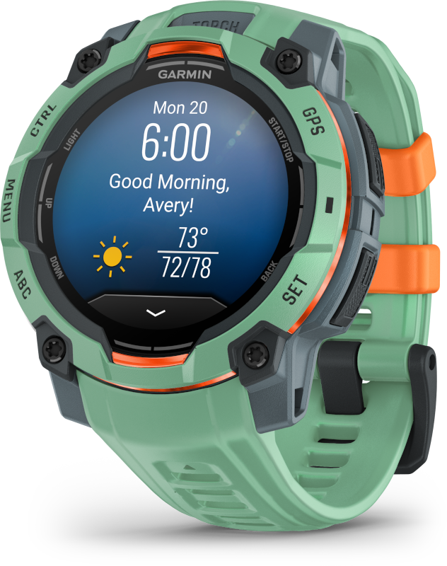 Garmin Instinct 3 45mm AMOLED okosóra Neo tropic