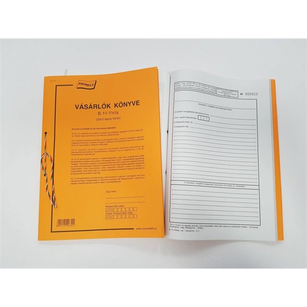 Office Depot B.11-1/V/UJ A4 25x2lap álló GDPR kompatibilis "Vásárlók könyve" nyomtatvány