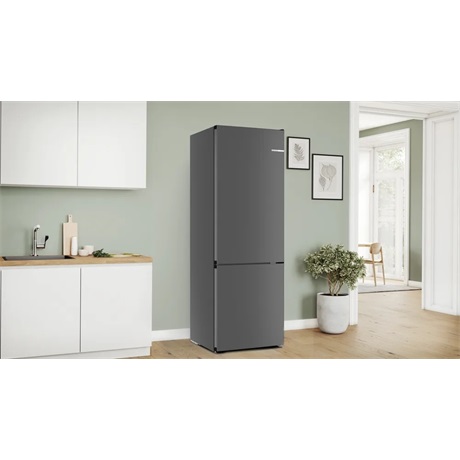 Bosch KGN49OCAF Alulfagyasztós hűtőszekrény, A energiaosztály, Cast Iron