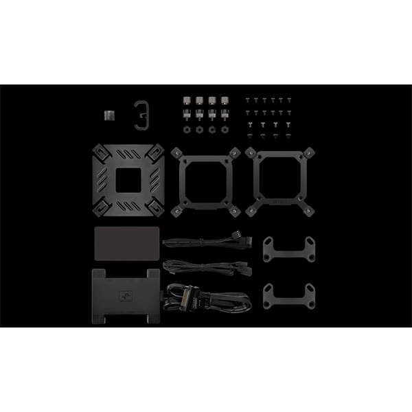 DeepCool  SPARTACUS 360 max 32,23dB  max. 135,73 m3/h  3x12cm  LED kijelző CPU Water Cooler  Fekete