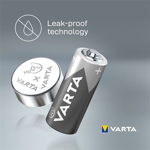 LR44 gombelem, alkáli mangán, 1,5V, 125 mAh, 2 db, Varta AG13, V13GA, G13A, 13GA, PX76A, PX675A, 157, L1154