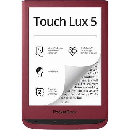 PocketBook PB628 LUX5 e-Book olvasó piros (PB628-R-WW)