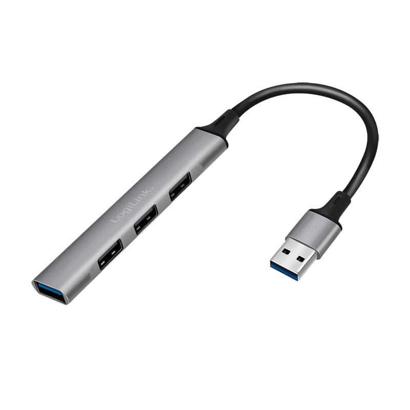 LogiLink UA0391 4 portos USB 3.0 HUB alumínium  