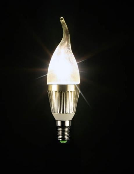 Techlight 3447 E14 3W 85V - 265V LED fényforrás meleg fehér /73701/  40 W-os hagyományos izzó 