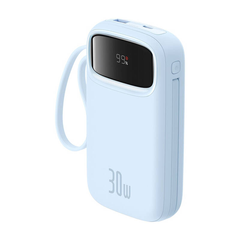Baseus QPow 2 20000mAh  30W 2xUSB-C Powerbank Kék 