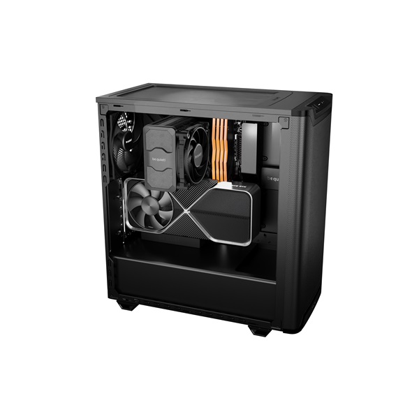 Be Quiet! Számítógépház  Pure Base 501 Airflow Window Black  ATX edzett üveg oldallap fekete 