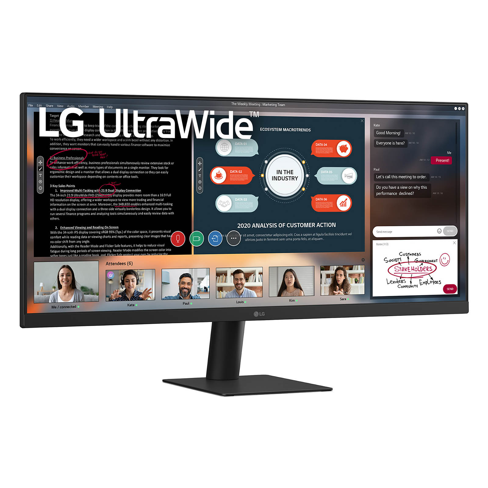 LG 29" 29U511A-B Monitor - 2560x1080, WFHD, LED, IPS, 100Hz, 5ms, Fekete