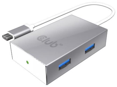 CLUB3D SenseVision 4 portos USB 3.0 C HUB (CSV-1541) CLUB3D SenseVision 4 portos USB 3.0 C HUB (CSV-1541)