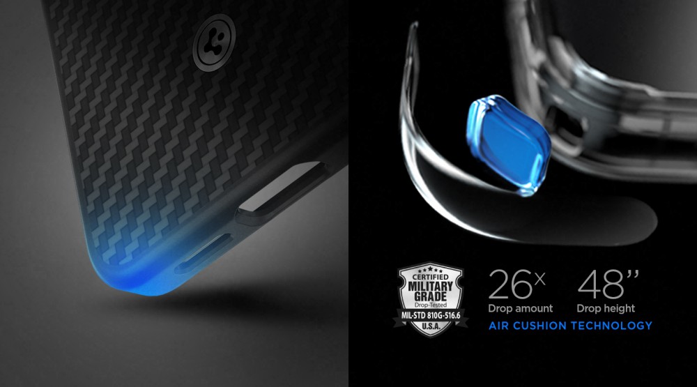 Samsung S25 Plus Aramid ütésálló tok, Fekete-ezüst