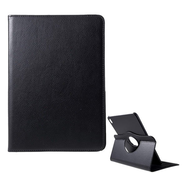 Tok álló, bőr hatású (FLIP, asztali tartó funkció, 360°-ban forgatható) FEKETE [Apple IPAD Pro 11 (2018)]