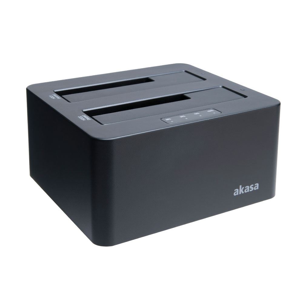 Akasa  AK-DK08U3-BKCM DuoDock X3 merevlemez dokkoló fekete 