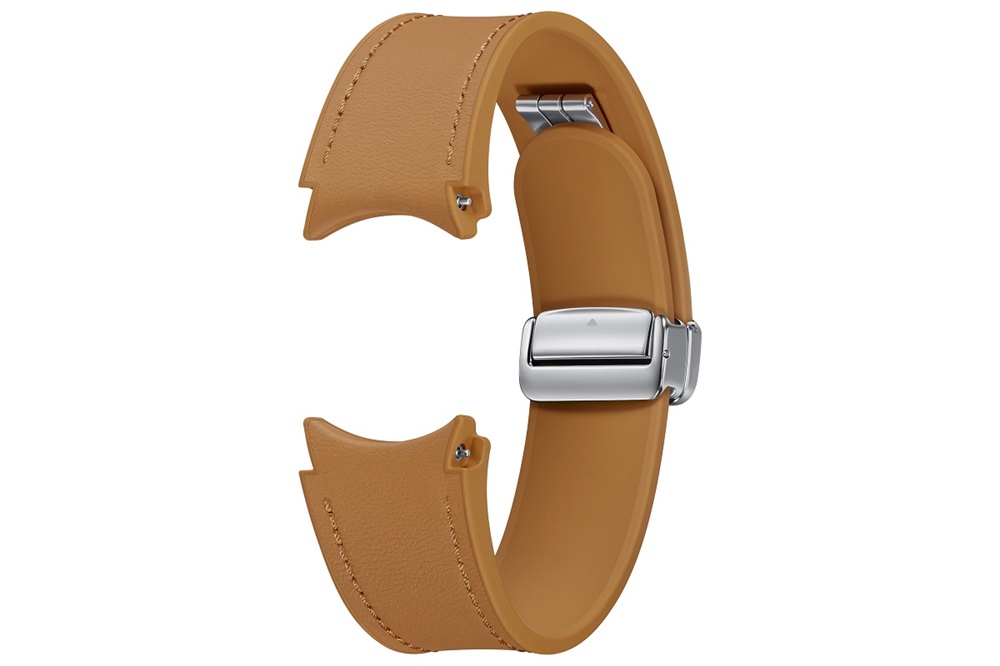 Galaxy Watch6 44mm D-Buckle Hybrid Eco-Leather Band Normal, S/M tevebarna