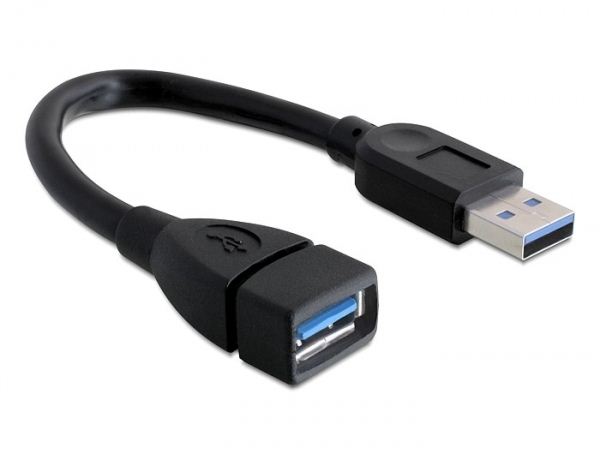 Delock DL82776 USB3.0-A (apa/anya) hosszabbító kábel 15 cm Delock DL82776 USB3.0-A (apa/anya) hosszabbító kábel 15 cm