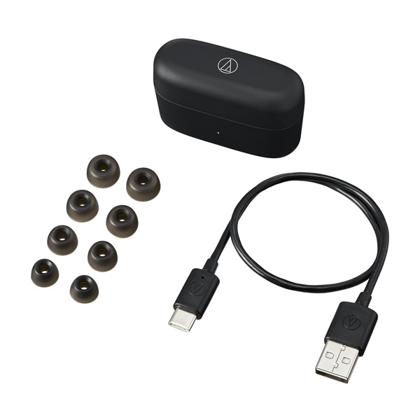 Audio-Technica ATH-CKS30TW+BK True Wireless aktív zajszűrős vezeték nélküli fekete fülhallgató Audio-Technica ATH-CKS30TW+BK True Wireless aktív zajszűrős vezeték nélküli fekete fülhallgató