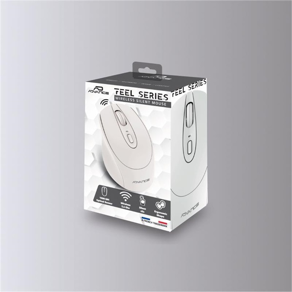 Advance    FEEL WIRELESS  Egér vezeték nélküli Fehér 