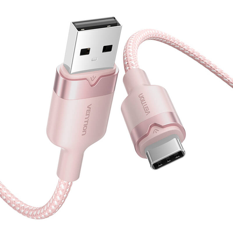 USB 2.0 A és USB-C 3A közötti kábel Vention CTNPH 2M (rózsaszín) USB 2.0 A és USB-C 3A közötti kábel Vention CTNPH 2M (rózsaszín)