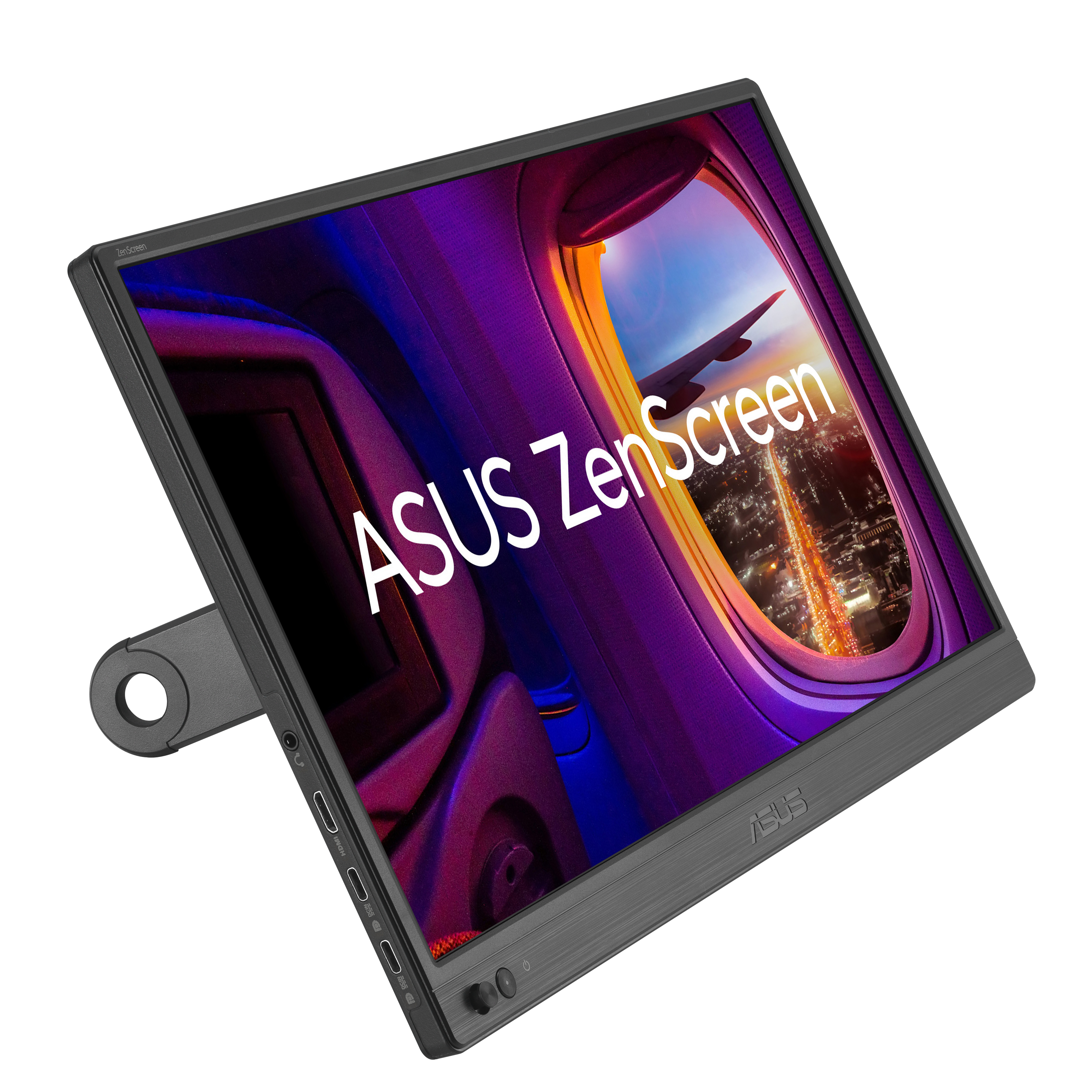 ASUS 15,6" MB169CK ZenScreen Hordozható monitor - 1920x1080, Full HD, LED, IPS, Hangszóró, Fekete