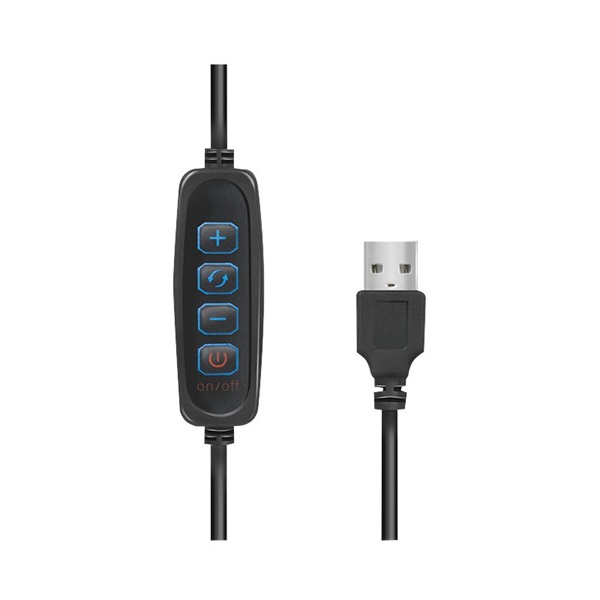 Logilink AA0151 20cm fekete LED körlámpa okostelefonhoz Logilink AA0151 20cm fekete LED körlámpa okostelefonhoz