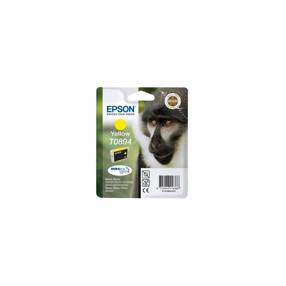 Epson T0894 3,5ml C13T08944010 Sárga Tintapatron Eredeti Epson T0894 3,5ml C13T08944010 Sárga Tintapatron Eredeti