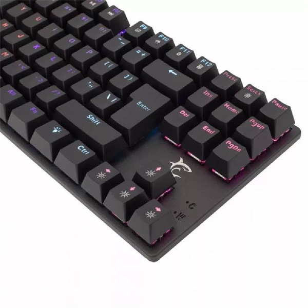White Shark GK-2106B/R-US fekete mechanikus gamer billentyűzet
